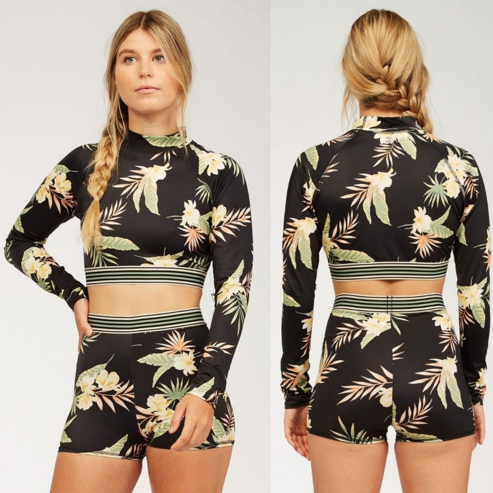 Billabong Long Sleeve Crop Women's Swimsuit Top